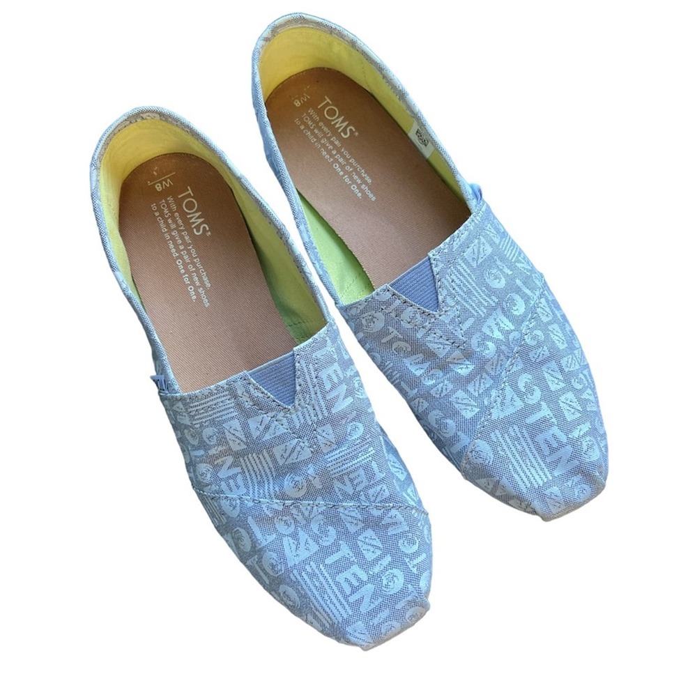 Toms | Classic Grey Chambray 10 Year Anniversary Shoes size 8
